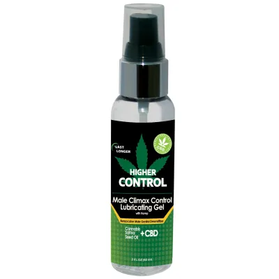 Higher Control Climax Control Gel for Men w Hemp Seed Oil 2 oz
