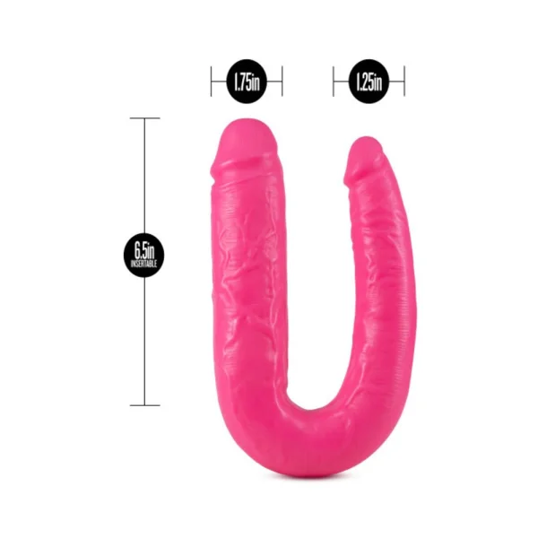Big As Fuk 18 Inches Double Head Cock Pink — image 8 of 13