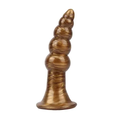 Beaded Metallic Butt Plug