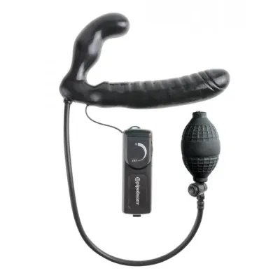Fetish Fantasy Inflatable Vibe Strapless Strap On Black