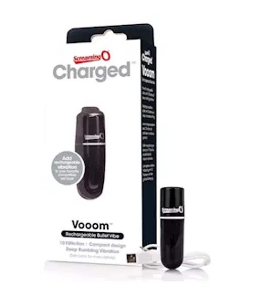 Charged Vooom Rechargeable Bullet Vibe - Black — image 11 of 11