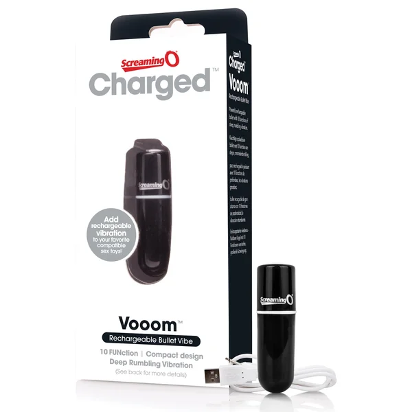 Charged Vooom Rechargeable Bullet Vibe - Black — image 12 of 16
