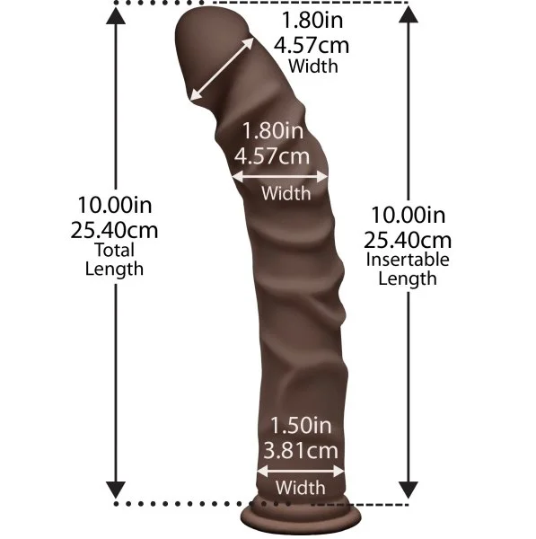 The D Ragin 10 inches Ultraskyn Dildo
