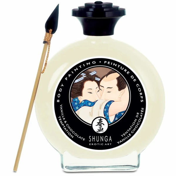 Shunga Edible Body Paint - Vanilla & Chocolate Temptation 3.5 fl oz