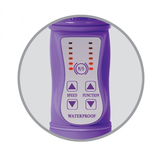 Violet 6" Revolver Vibrator