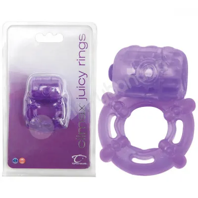 Climax Juicy Rings Purple Cock Ring