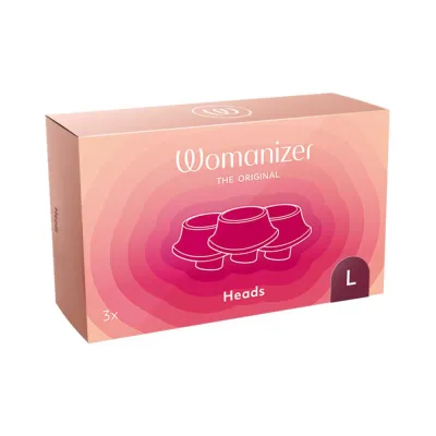 Womanizer Premium Classic Heads Bordeaux Large Pack Of 3