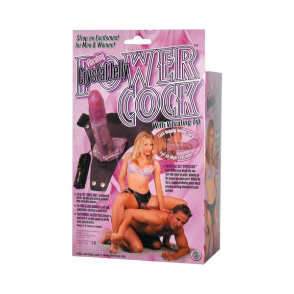 Vibrating Crystal Jelly Power Cock (lavender) — image 2 of 9