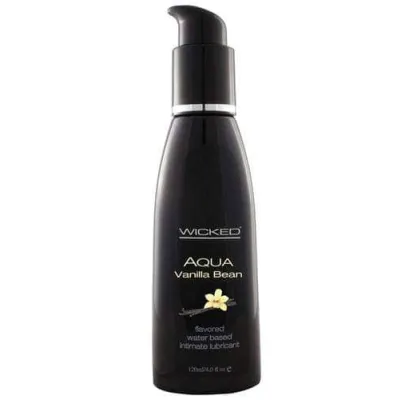 Aqua Vanilla Bean Water Based Lubricant 4 Oz