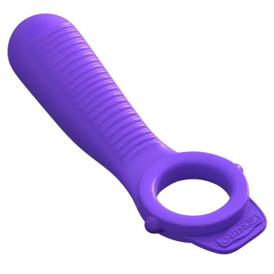 Fantasy C Ringz Silicone Ride N Glide Couples Ring By Pipedream Purple