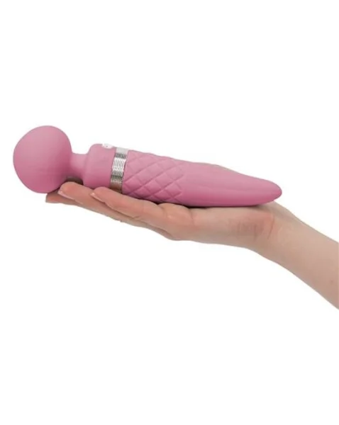 Sultry Dual Action Wand Vibrator - Pink