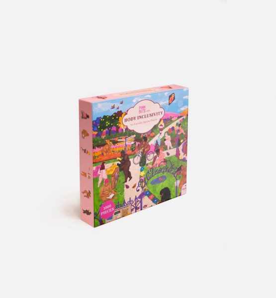 1000 Piece Equality Jigsaw Puzzle: Pink Bits