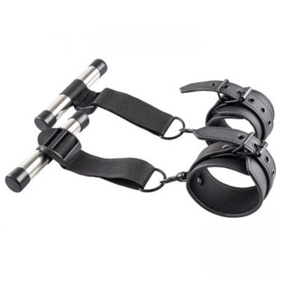 Bondara Matte Black Door Jam Handcuffs