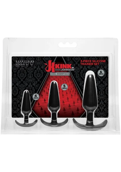 Kink Anal Essentials 3-Piece Silicone Trainer Set
