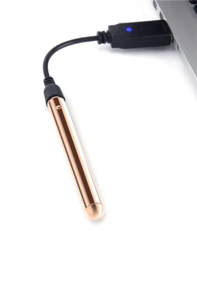 Le Wand 3.5" Whisper Quiet Vibrating Necklace in Rose Gold