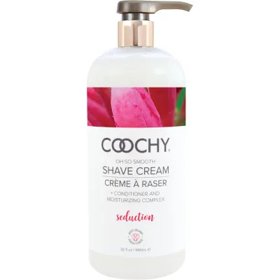 COOCHY Oh So Smooth Shave Cream Seduction Honeysuckle Citrus 32 oz 946 mL