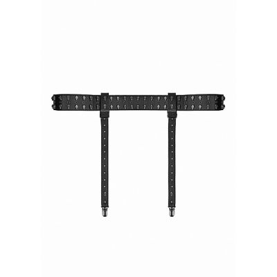 Skulls and Bones Garter Belt with Skulls Black
