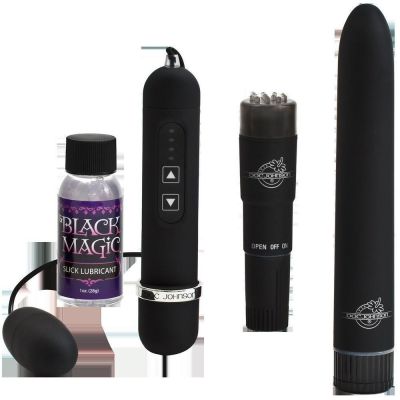 Black Magic Pleasure Kit Vibrator Bundle Includes 3 Vibrators