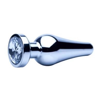 Precious Metals Smooth Silver Anal Plug Small