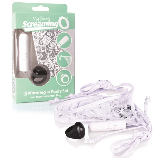 My Secret Screaming O Vibrating Panty Set - White - Each — image 16 of 16