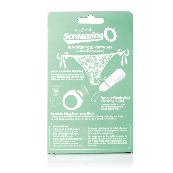 My Secret Screaming O Vibrating Panty Set - White - Each — image 12 of 16