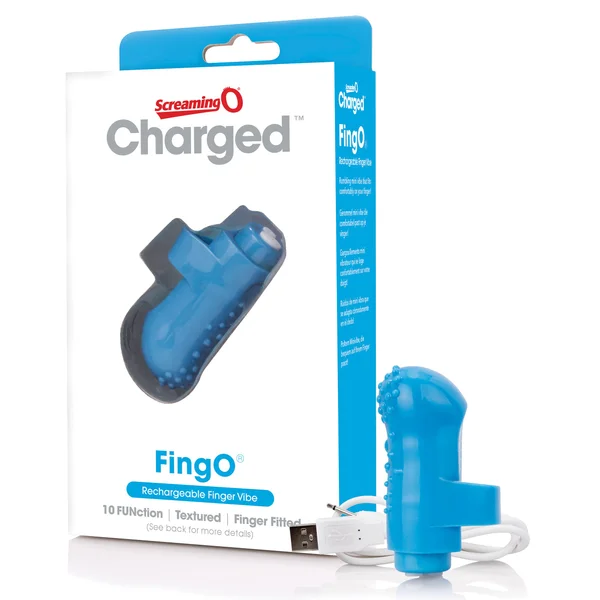 Charged Fingo Rechargeable Finger Vibe - Blue — image 13 of 15