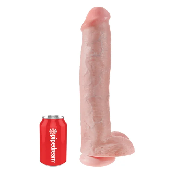 King Cock 15" Cock With Balls - Light — image 18 of 18