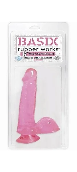 Basix Dong With Suction Cup 6 Inches Pink — image 4 of 4