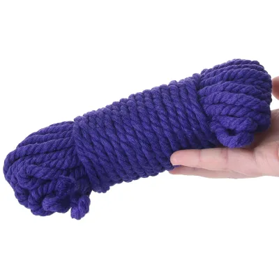 Merci Bind Tie Hemp 50ft Bondage Rope in Purple