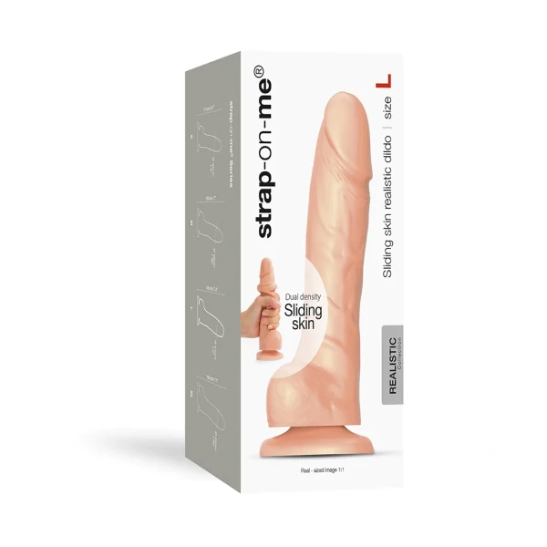 Strap On Me Sliding Skin Realistic Dildo Vanilla Large
