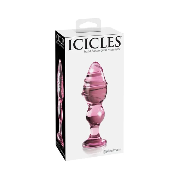 Icicles No 27 Pink Glass Butt Plug — image 9 of 12