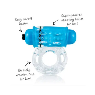 Colorpop O Wow Cock Ring By Screaming O Blue One Size