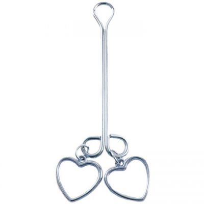 Bondara Stainless Steel Heart Clit Clamp