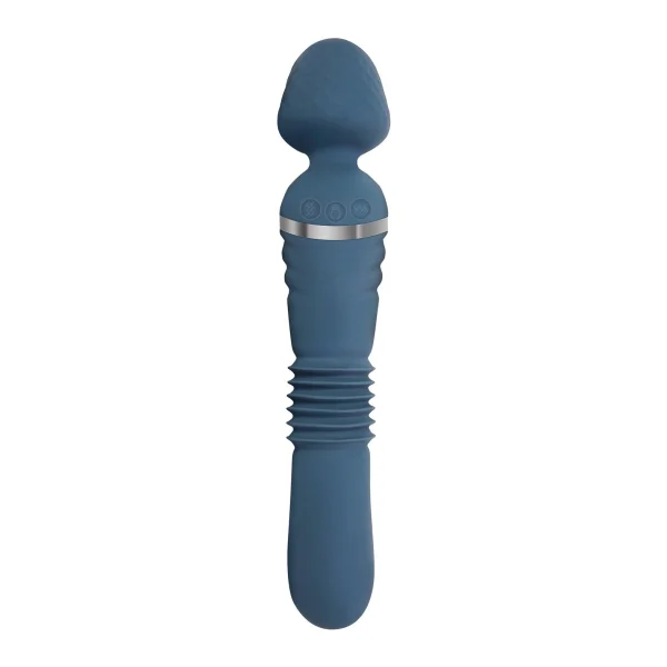 Adam & Eve The Dual End Thrusting Wand - Aqua