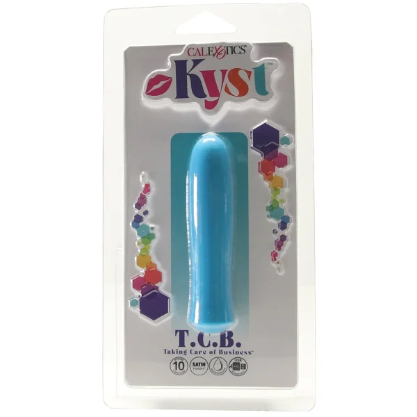 Kyst T.C.B. Taking Care of Business Powerful Waterproof Rechargeable Bullet Vibrator By CalExotics - Blue