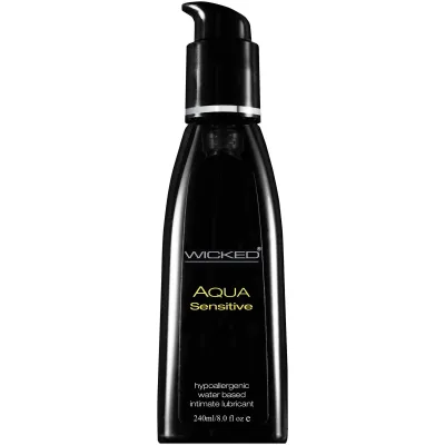 Wicked Aqua Sensitive Hypoallergenic Water Based Lubricant 8 0 Oz