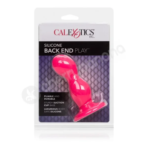 Pink Silicone Back End Play Butt Plug