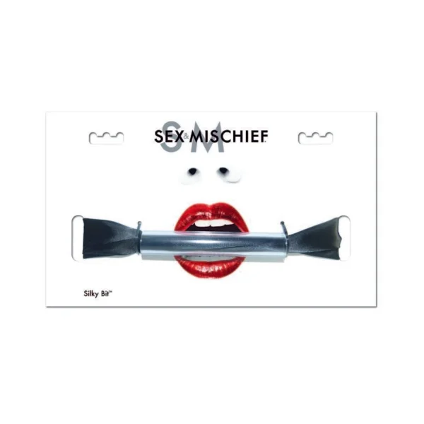 Sex & Mischief Silky Bit Gag Black