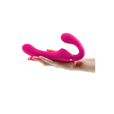nsnovelties ShiShi Midnight Rider 8 3 Vibrating Strapless Strap On with Remote Control