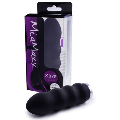 Mia Maxx Xara Rippled Sleeve Black