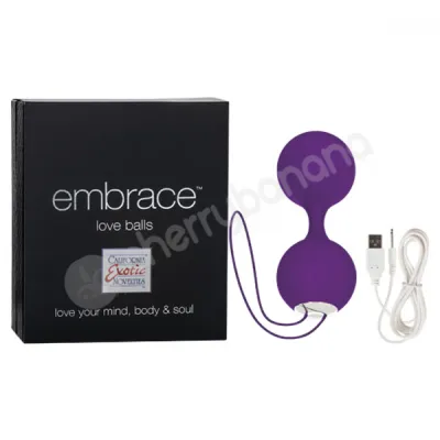 Embrace Purple Vibrating Love Balls