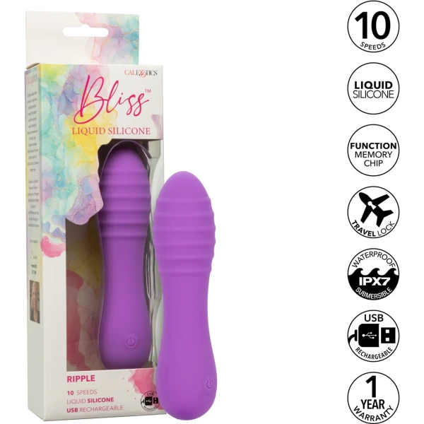 Bliss Liquid Silicone Ripple Vibe