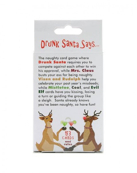 Drunk Santa Says - Drinking Card Game - White / Red — image 5 of 10