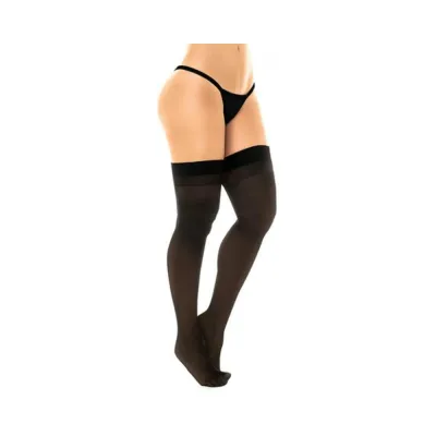 Women s Lingerie Sheer Thigh High Stockings Black O s