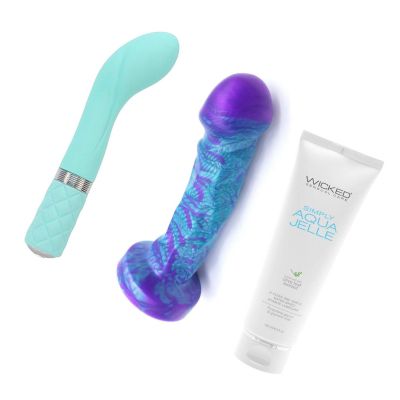 Uberrime Splendid Vita Pillow Sassy and Simply Aqua Lube Bundle
