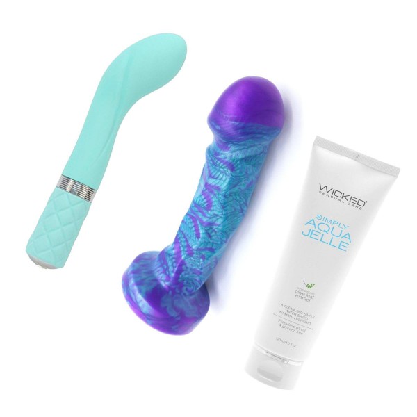 Uberrime Splendid Vita + Pillow Sassy and Simply Aqua Lube Bundle