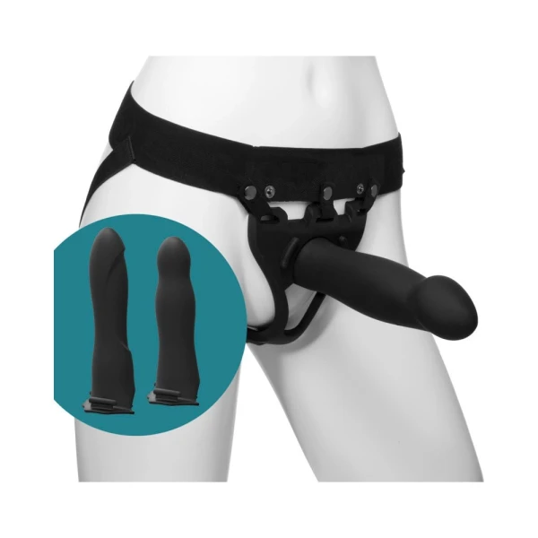 Be Ready Body Extensions Hollow Strap-on 4-piece Set Black