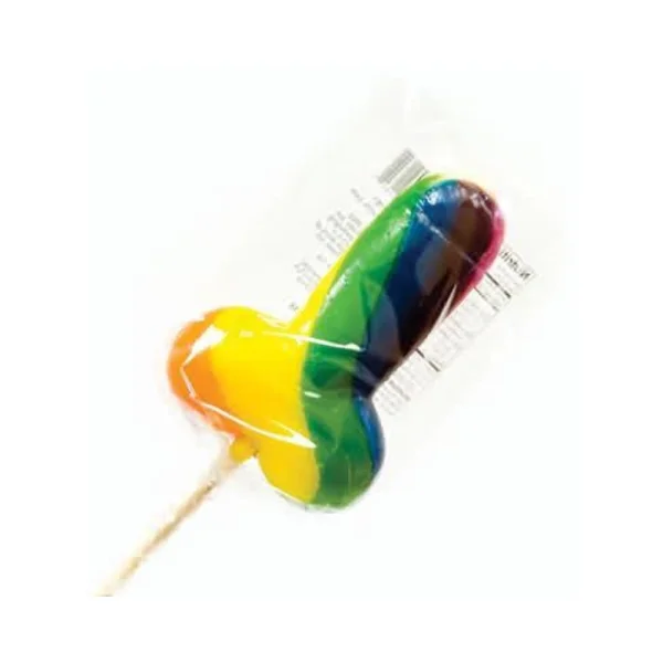 Rainbow Cock Pops 12 Per Display