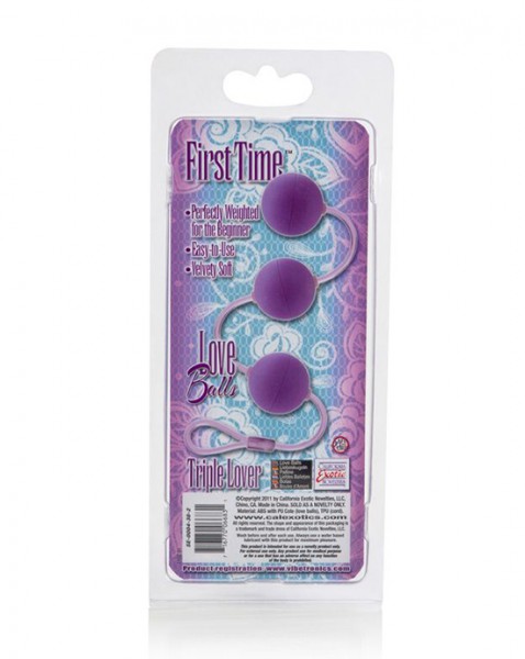 First Time Love Balls Triple Lover - Purple