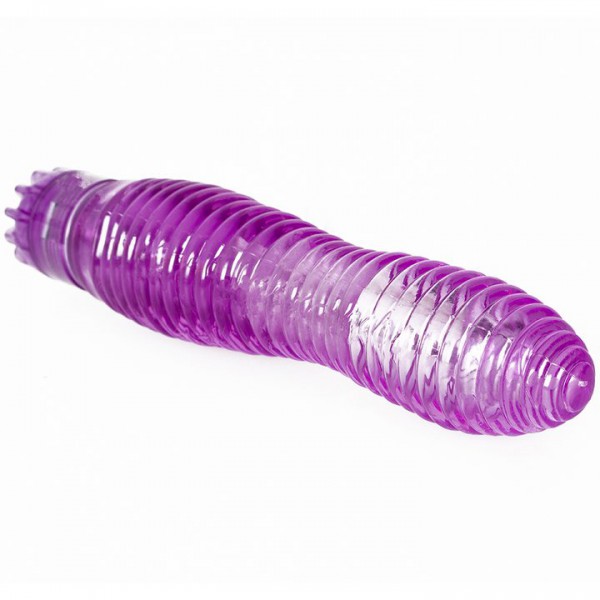 Bondara Crystal Clear Ribbed Vibrator – 6.5 Inch — image 4 of 5